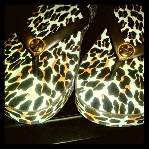 Tory Burch flip flop wedges